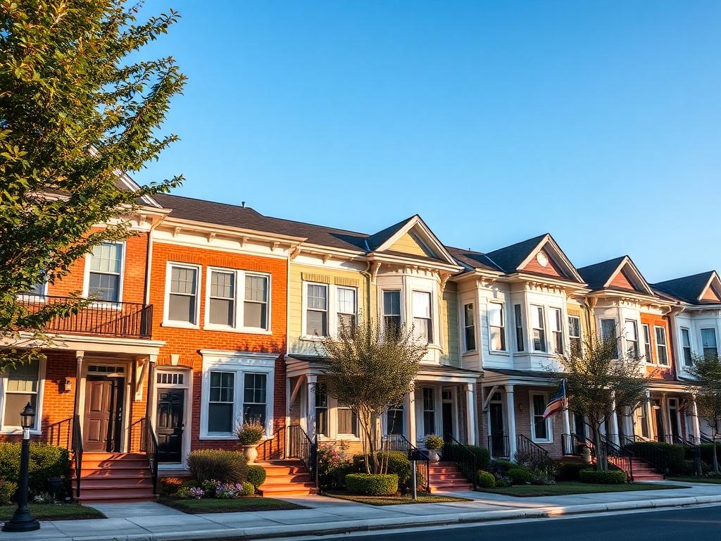 photo of townhousesфото